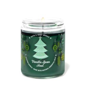 BATH AND BODY WORKS Vanilla Bean Noel 1-Wick Candle, شموع معطرة
