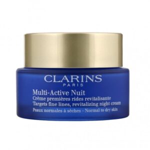 CLARINS Multi-Active Night Cream - Normal to Dry Skin 50ml كلارنس كريم ليلي متعدد الفعالية - للبشرة العادية إلى الجافة