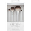Ecotools Precious Metals Cheek + Eye Highlight Makeup Brush Set- مجموعة فرش للوجه والعيون - Image 2