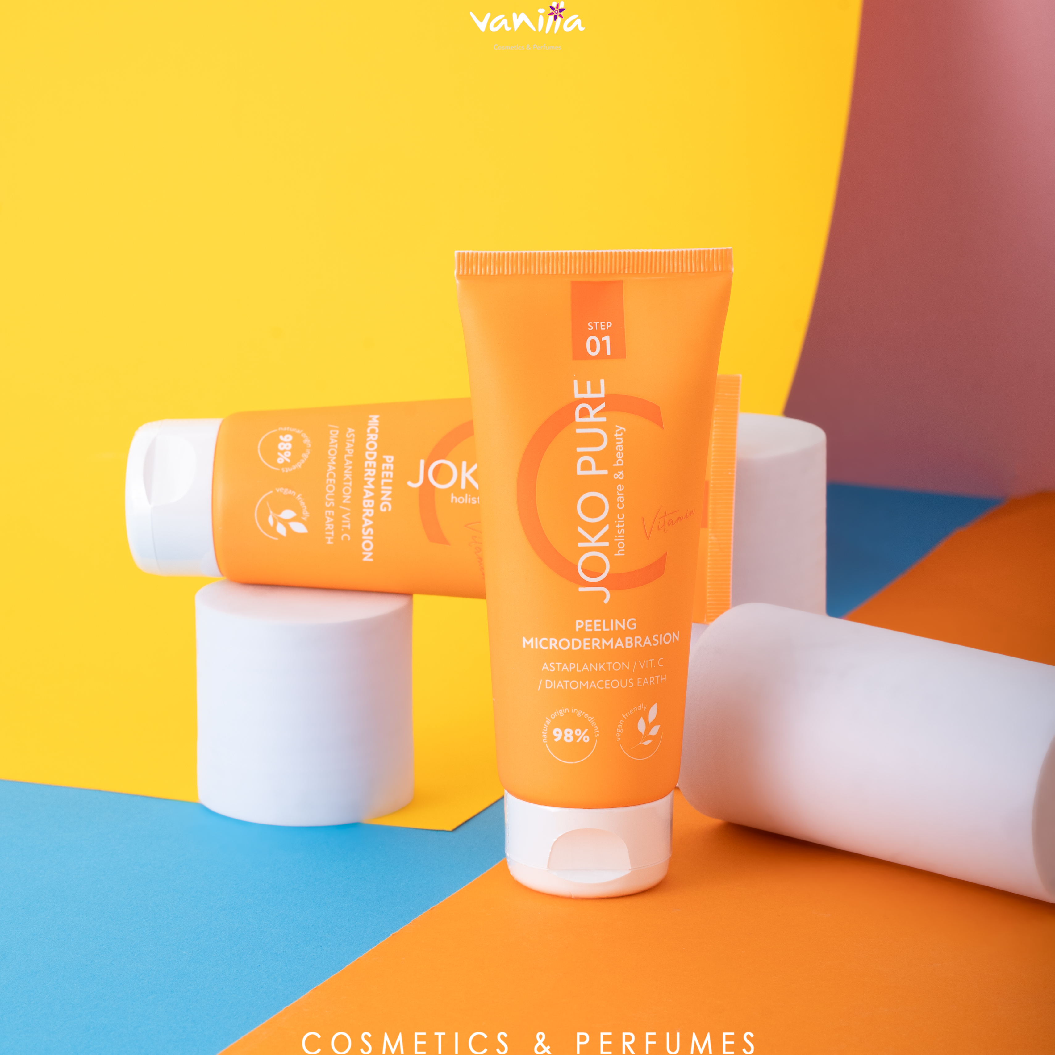 JOKO PURE VITAMIN C STEP 1:  PEELING MICRODERMABRASION مقشر للوجه بالفايتمن سي