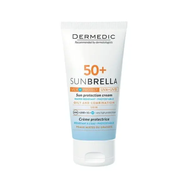 DERMEDIC SUNBRELLA Sun protection cream skin with fragile capillaries SPF 50 ديرماديك كريم حماية من الشمس spf450