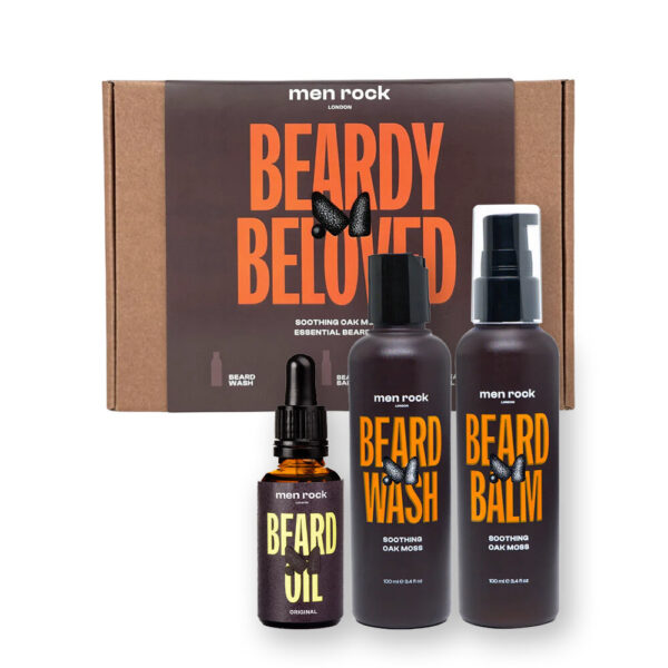 Men Rock Beard set MEN ROCK, oak moss مان روك سيت العناية باللحية بطحلب البلوط