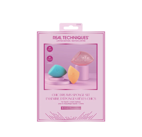 Real techniques Limited Edition Chic Dreams Sponge Set ريل تكنيك مجموعة تشيك دريمز باصدار محدود