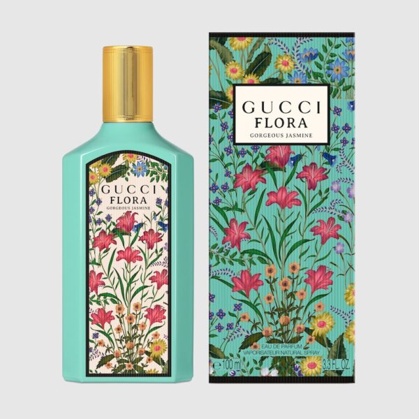 GUCCI FLORA GORGEOUS JASMINE, 100ML, EAU DE PARFUM كوتشي فلورا عطر للنساء