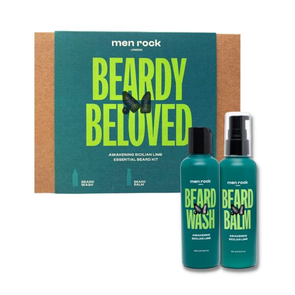 MEN ROCK BEARDY BELOVED DUO KIT - SICILIAN LIME, مجموعة العناية باللحية