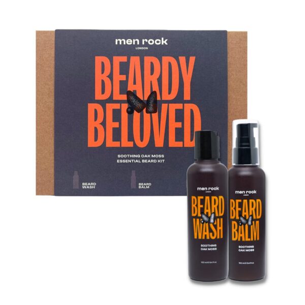 MEN ROCK BEARDY BELOVED DUO KIT - OAK MOSS, مجموعة عناية باللحية