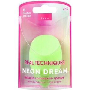 Makeup Sponge Real Techniques Neon Dream Makeup Sponge Miracle Complexion ريل تكنيك نيون دريم اسفنجة مكياج