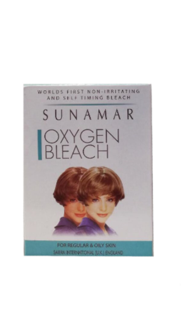 Sunamar Oxygen Bleach (blue) 60g – For Regular And Oily Skin سونامار مبيض الأكسجين 60 جرام للبشرة العادية والدهنية