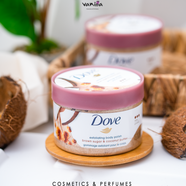 Dove Brown Sugar & Coconut Butter Exfoliating Body Polish, 298g دوف مقشر جسم بالسكر البني و جوز الهند