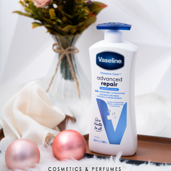 Vaseline Intensive Care for Dry Skin Advanced Repair Body Lotion,600ml فازلين لوشن ترطيب الجسم