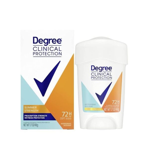 Degree Clinical Protection Antiperspirant Deodorant Summer Strength,48g دكري مزيل تعرق للنساء