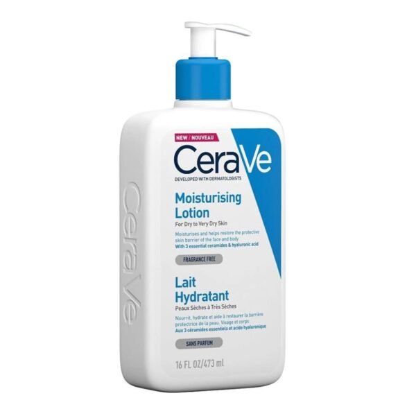 CeraVe Moisturizing Lotion for Dry to Very Dry Skin,473 ml سيرافي مرطب جسم للبشرة الجافة الى الجافة جدا الاصدار الفرنسي