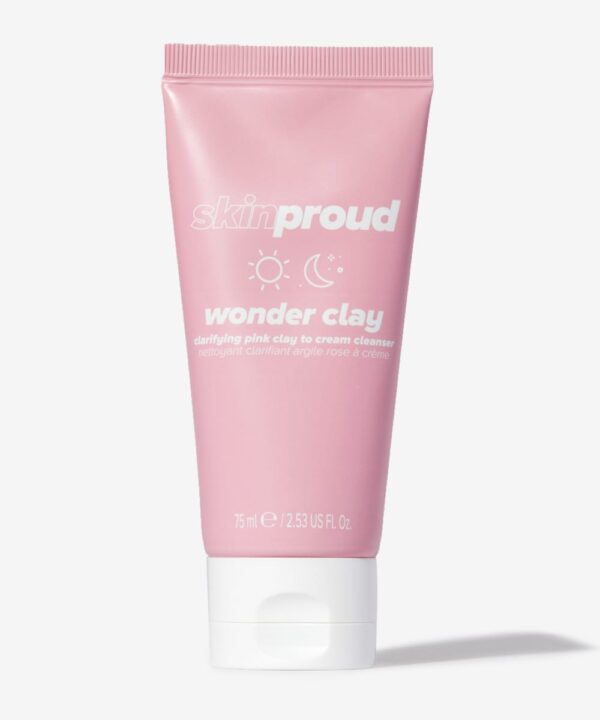 Skin Proud wonder clay - cream to clay cleanser,75ml سكن براود منظف للبشرة الدهنية المعرضة للحبوب