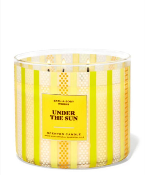 Bath & body works under the sun candle, باث اند بدي وركس شموع معطر