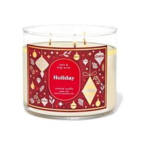 BATH AND BODY WORKS Holiday candle, باث اند بدي وركس شموع معطر