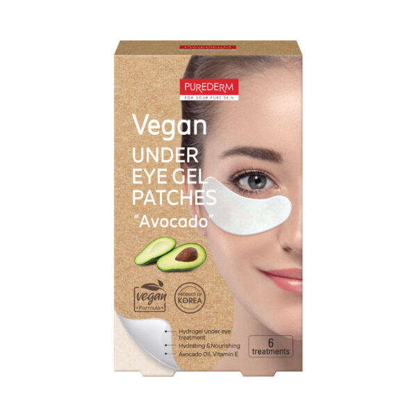 PUREDERM Vegan Under Eye Gel Patches Avocado شرائح معالجة للعين بالافوكادوا