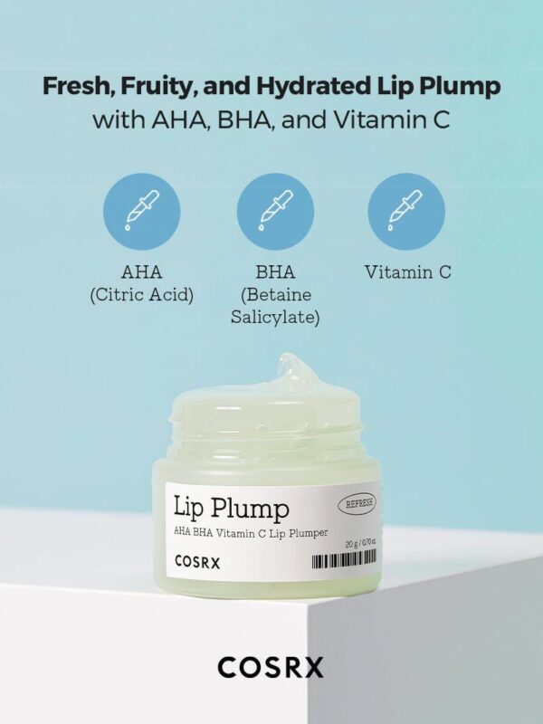 Cosrx Lip Plump - Refresh AHA BHA Vitamin C Lip Plumper,20g كوزركس جل العناية بالشفاه الشامل