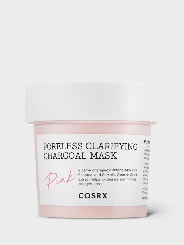 Cosrx Poreless Clarifying Charcoal Mask Pink,110g كوزركس ماسك طيني لتنقية البشرة