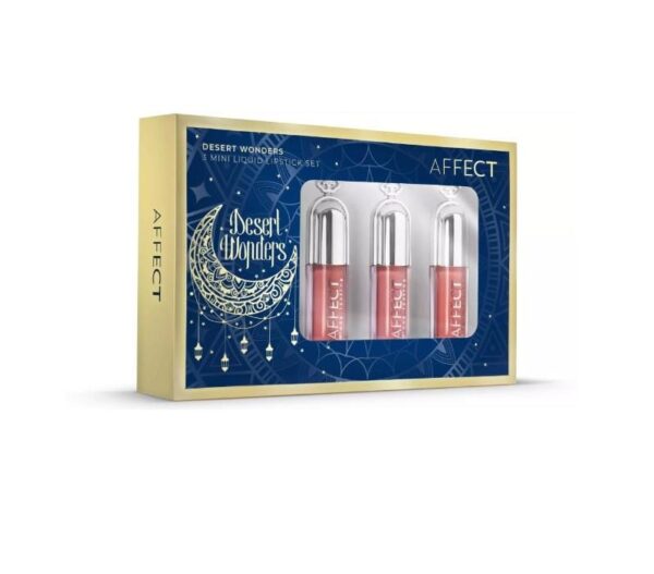 AFFECT Desert Wonders 3 Mini Liquid Lipstick Set افكت سيت احمر شفاه ميني ثلاثي