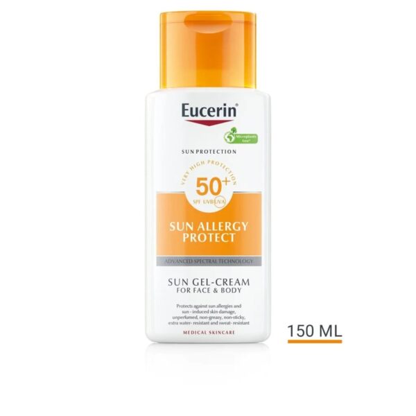 Eucerin Sun Body Allergy Protect Gel-Cream SPF 50+, 150ml يوسرين واقي شمس للجسم و الوجه