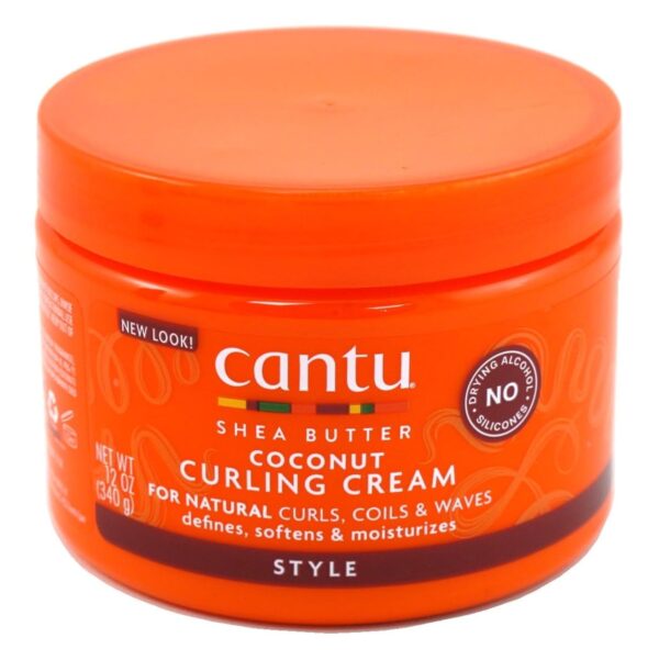 CANTU Shea Butter for Natural Hair Coconut Curling Cream,340g كانتو كريم للشعر الكيرلي بزيت جوز الهند