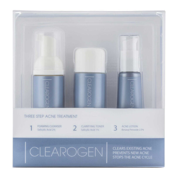 CLEAROGEN 30 Day Acne Treatment Kit- Benzoyl Peroxide مجموعة معالجة الحبوب