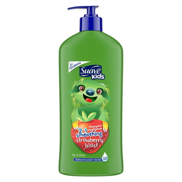 Suave Kids 2in1 Shampoo Conditioner Strawberry Smoothers سواف 2في1 شامبو وبلسم بالفراولة للاطفال