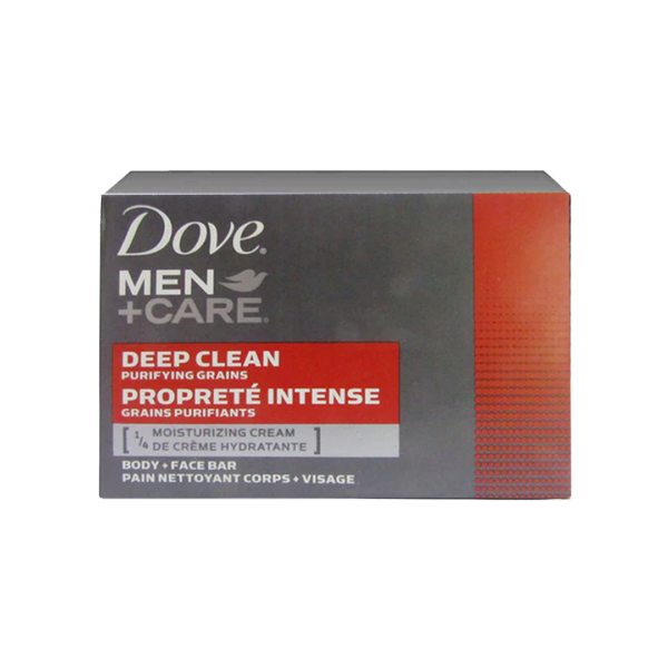 Dove Men + Care Deep Clean Body + Face Bar Soap دوف صابون للوجه والجسم للرجال