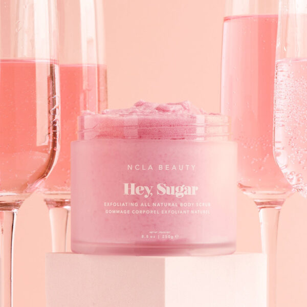 NCLA BEAUTY HEY, SUGAR PINK CHAMPAGNE BODY SCRUB 250g مقشر للجسم