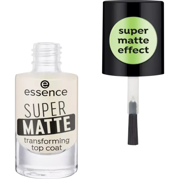 Essence SUPER MATTE Transforming Top Coat توب كوت من اسنس
