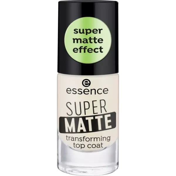 Essence SUPER MATTE Transforming Top Coat توب كوت من اسنس