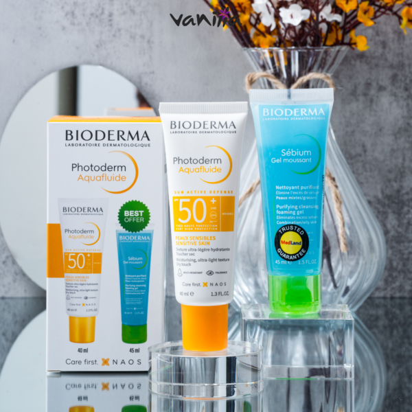 _ Bioderma Photoderm Aquafluide set: مجموعة العناية بالبشرة من بايوديرما