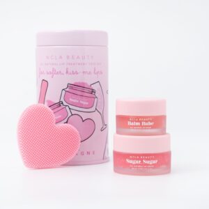 NCLA BEAUTY PINK CHAMPAGNE LIP CARE DUO + LIP SCRUBBER سيت للشفاه