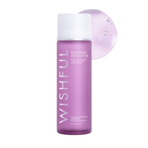 WISHFUL Eggplant Exfoliator: 9.5% AHA, BHA & PHA Pore Clarifying Daily Toner وشفل تونر مقشر للبشرة