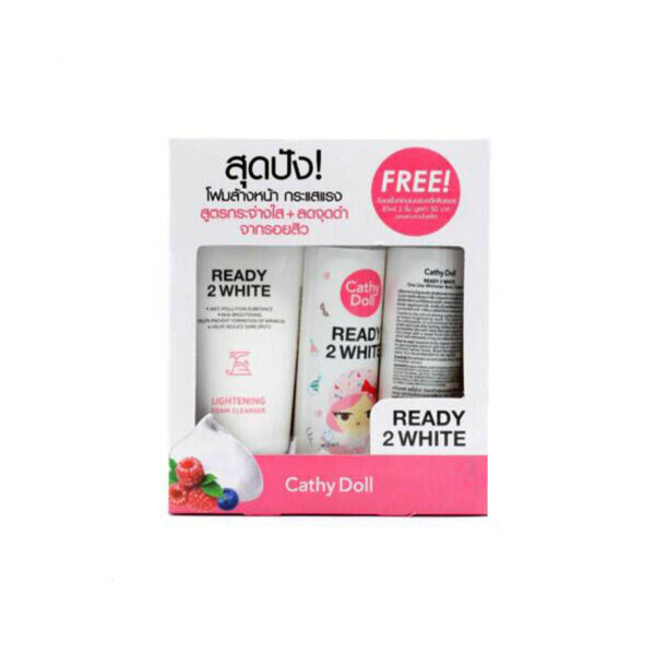 CATHY DOLL KIT ALL LIGHTENING FOAM 100ML + ONE DAY BODY CLEANSER 85ML 2PCS كت من كاثي دول