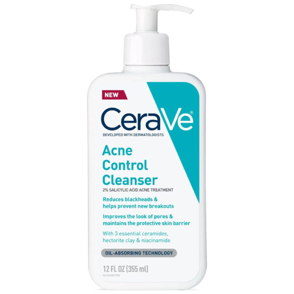 Cerave Acne Control Cleanser 2% SALICYLIC ACID ACNE TREATMENT 355ml سيرافي غسول اكني كونترول