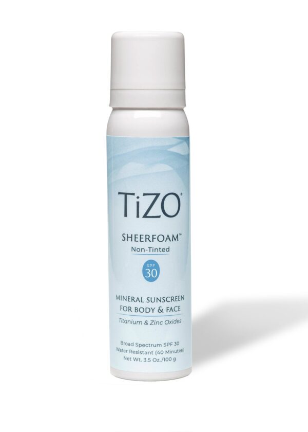 TIZO SheerFoam Mineral Sunscreen Body & Face 30SPF Non-Tinted تايزو واقي شمس فوم شفاف للوجه والجسم