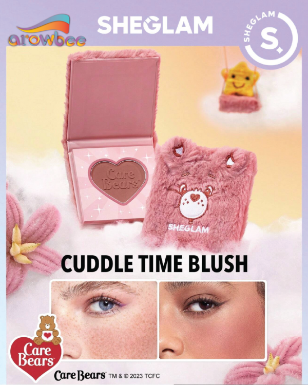 SHEGLAM X Care Bears Cuddle Time Blush TICKLED PINKشيغلام احمر خدود باللون الوردي