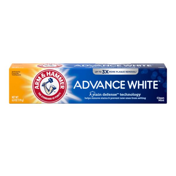 Arm & Hammer Advance White Anticavity Fluoride Toothpaste – Clean Mint معجون تبيض الاسنان