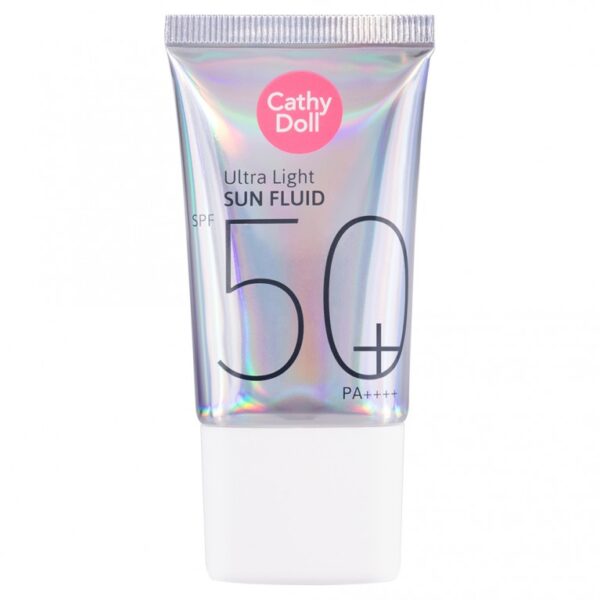 CATHY DOLL ULTRA LIGHT SUN FLUID SPF50 PA++++ 40ML كاثي دول سائل الشمس الخفيف للغاية بعامل حماية من الشمس SPF50 PA++++