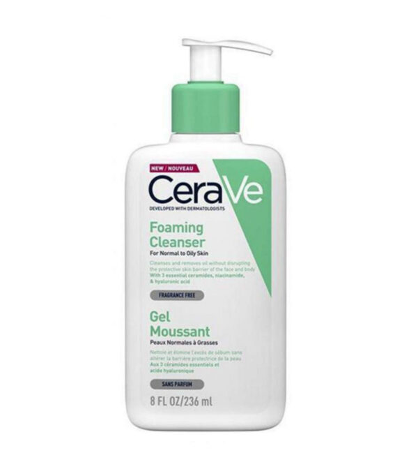 CeraVe Foaming Cleanser for Normal to Oily Skin-473ml سيرافي غسول فوم للوجه