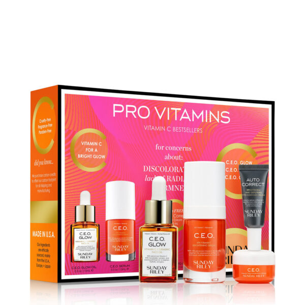 PRO VITAMINS VITAMIN C BESTSELLERS KIT VOL. 1 فيتامينات برو فيتامين C الأكثر مبيعًا KIT VOL. 1