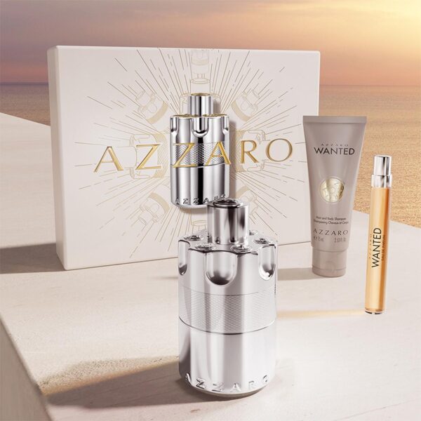 AZZARO Wanted Eau de Parfum Gift Set ازارو سيت هدايا للرجال