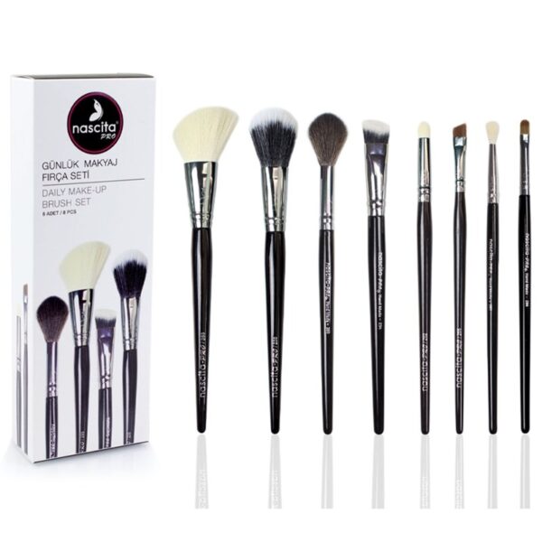 Nascita Makeup Brush Set 8 pcs مجموعة فرش مكياج من ناسيتا