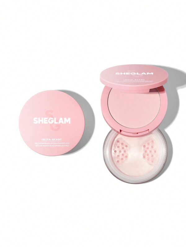 SHEGLAM INSTA-READY FACE & UNDER EYE SETTING POWDER DUO-BUBBLEGUM شي كلام باودر التثبيت للوجه وتحت العين