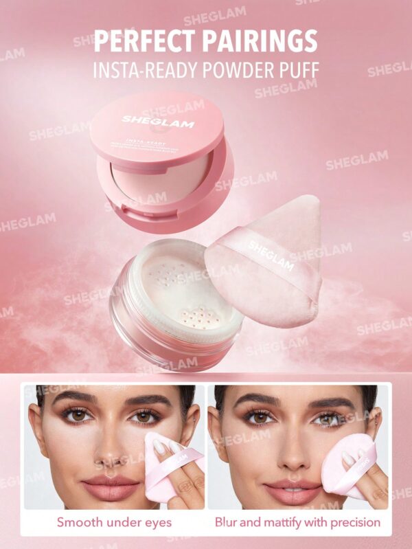 SHEGLAM INSTA-READY FACE & UNDER EYE SETTING POWDER DUO-BUBBLEGUM شي كلام باودر التثبيت للوجه وتحت العين