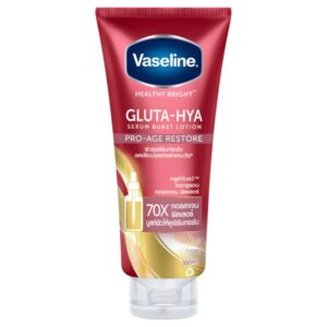 VASELINE HEALTHY BRIGHT GLUTA-HYA SERUM BURST LOTION PRO-AGE RESTORE 300ml فازلين هيلثي برايت سيروم شد الجسم
