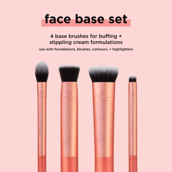 REAL TECHNIQUES Face Base Makeup Brush Set ريل تكنيك سيت فرش للوجه
