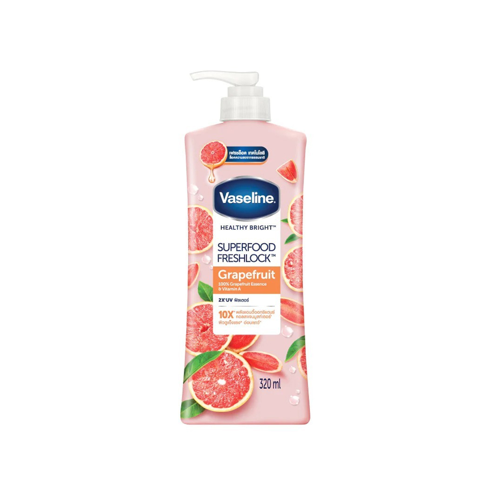 VASELINE SuperFood Fresh Look Body Lotion-Grape Fruitفازلين مرطب للجسم