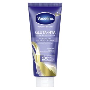 VASELINE HEALTHY BRIGHT GLUTA-HYA SERUM BURST LOTION OVERNIGHT RADIANCE REPAIR 300ml فازلين هيلثي برايت سيروم ليلي للجسم